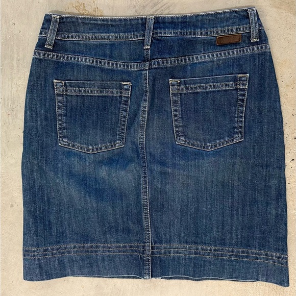 BODEN Denim Mini SKIRT - Sz 6R Medium-Dark Wash SOFT - BLUE - Picture 4 of 13